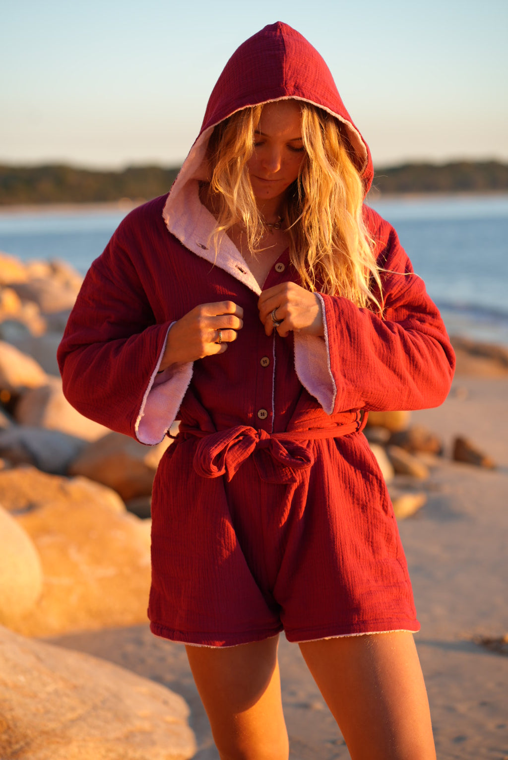Long Sleeve Women’s Romper Towel