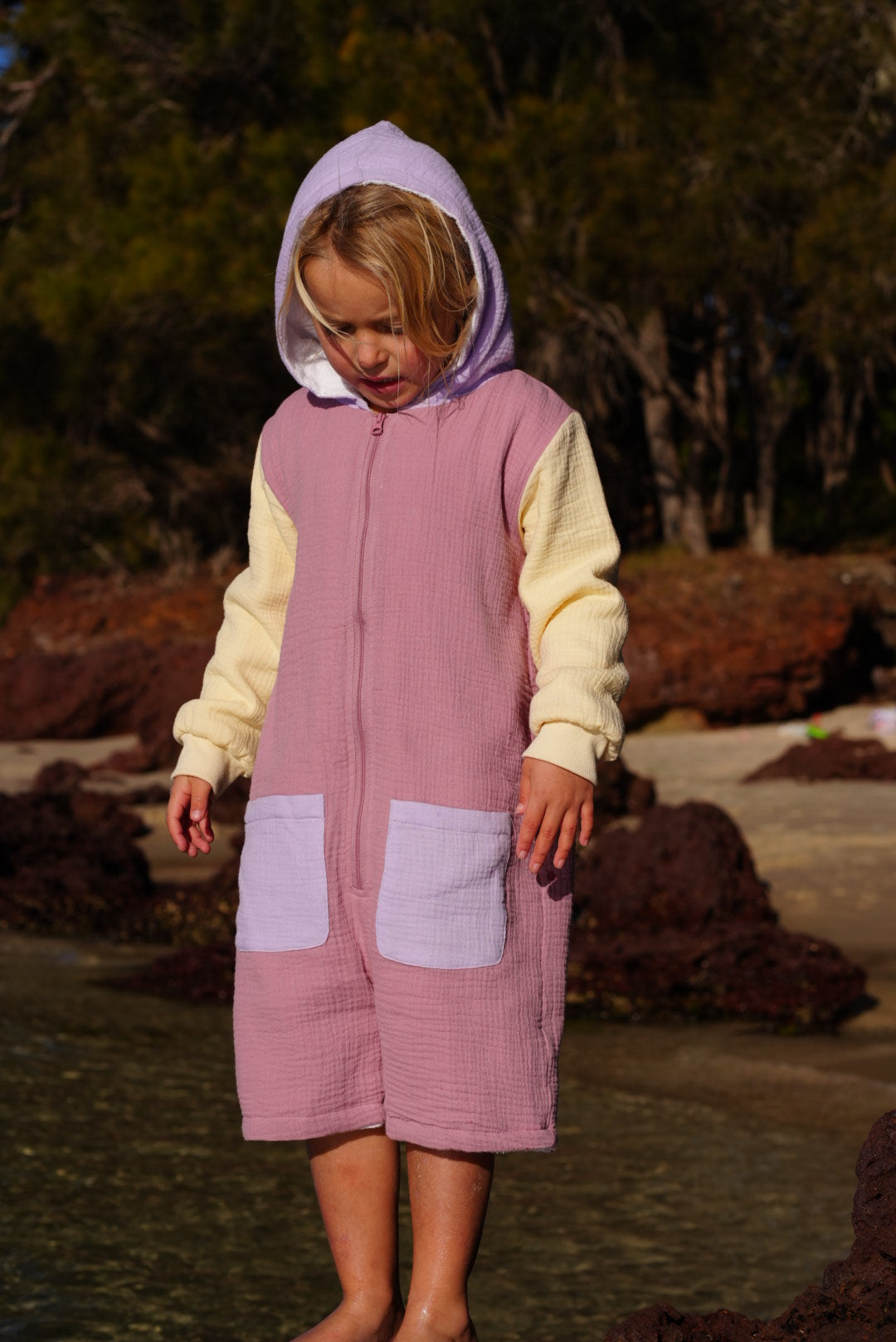 Kid's Long-Sleeve Jumpsuit Towel