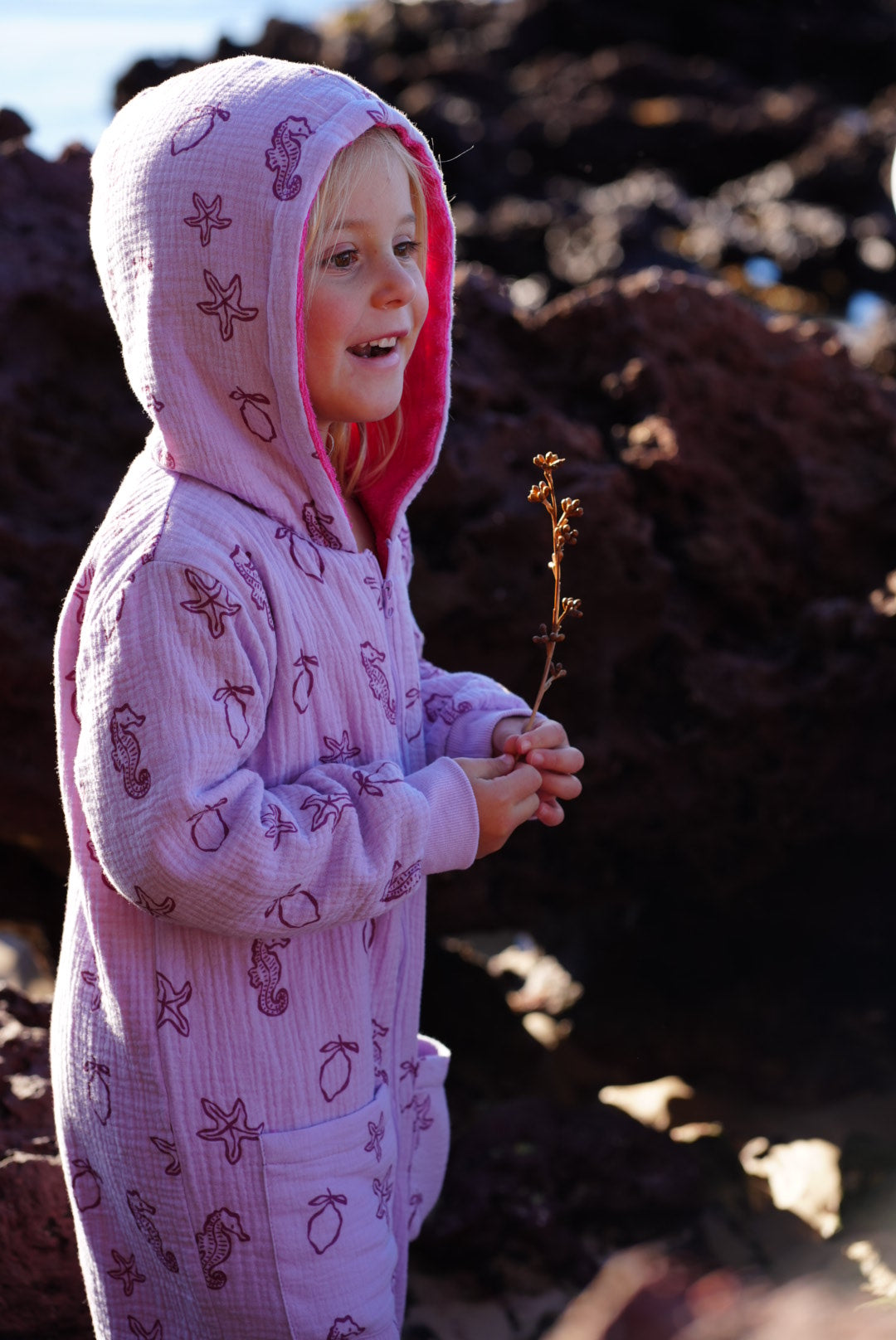 Kid's Long-Sleeve Jumpsuit Towel