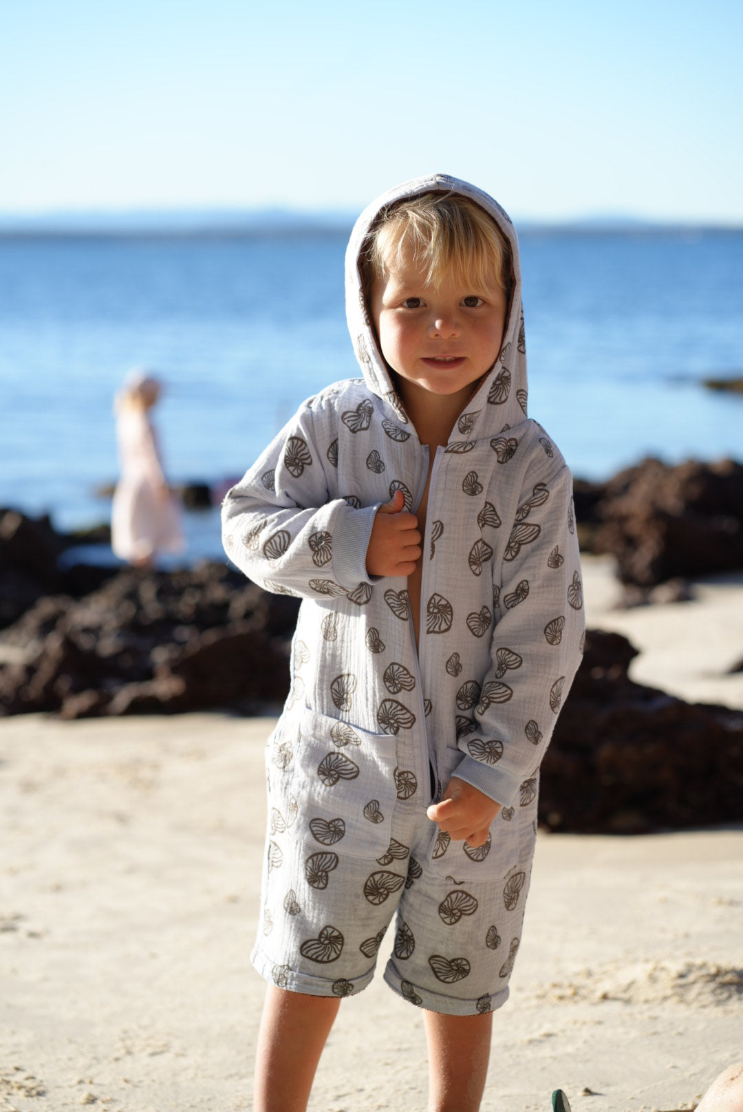 Kid's Long-Sleeve Jumpsuit Towel
