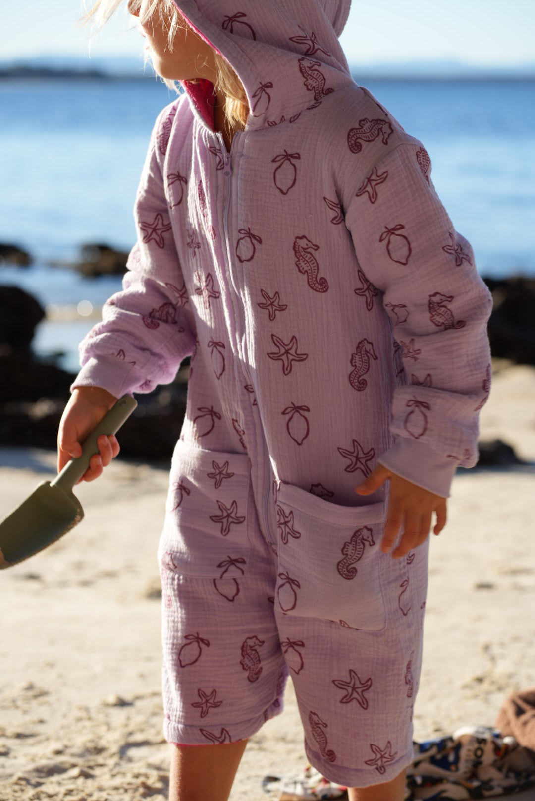 Kid's Long-Sleeve Jumpsuit Towel